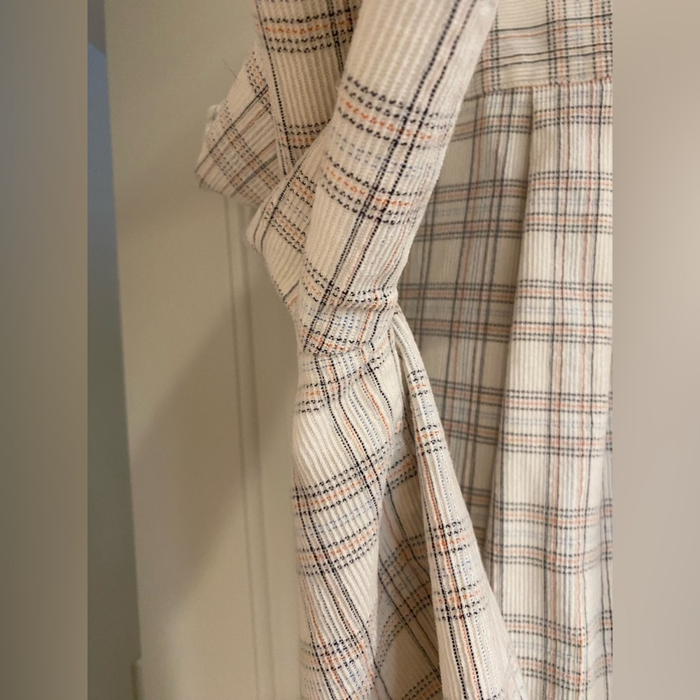 Madewell Corduroy Oversized Ex Boyfriend Shirt in Lombard Plaid Large - Picture 6 of 16
